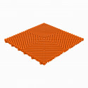 Garagevloer-kunststof-open ribben-structuur-rond Kleur: oranje