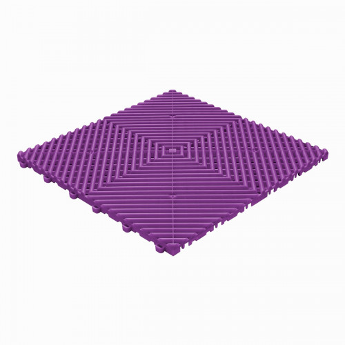Garagevloer-kunststof-open ribben-structuur-rond Kleur: violet