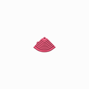 Afwerkrand-hoekstuk pink