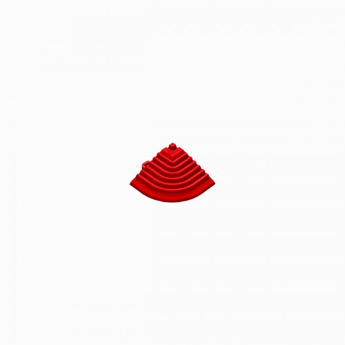 Afwerkrand-hoekstuk rood
