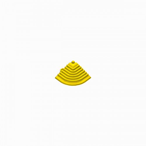 Afwerkrand-hoekstuk geel