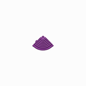 Afwerkrand-hoekstuk violet